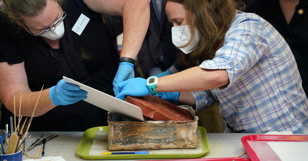A Civil War-Era Time Capsule Is Opened. Inside Are More Mysteries.