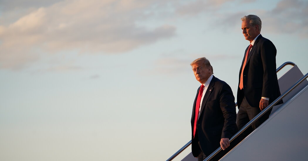 Opinion | Remember When Kevin McCarthy Had ‘Had It’ With Trump?