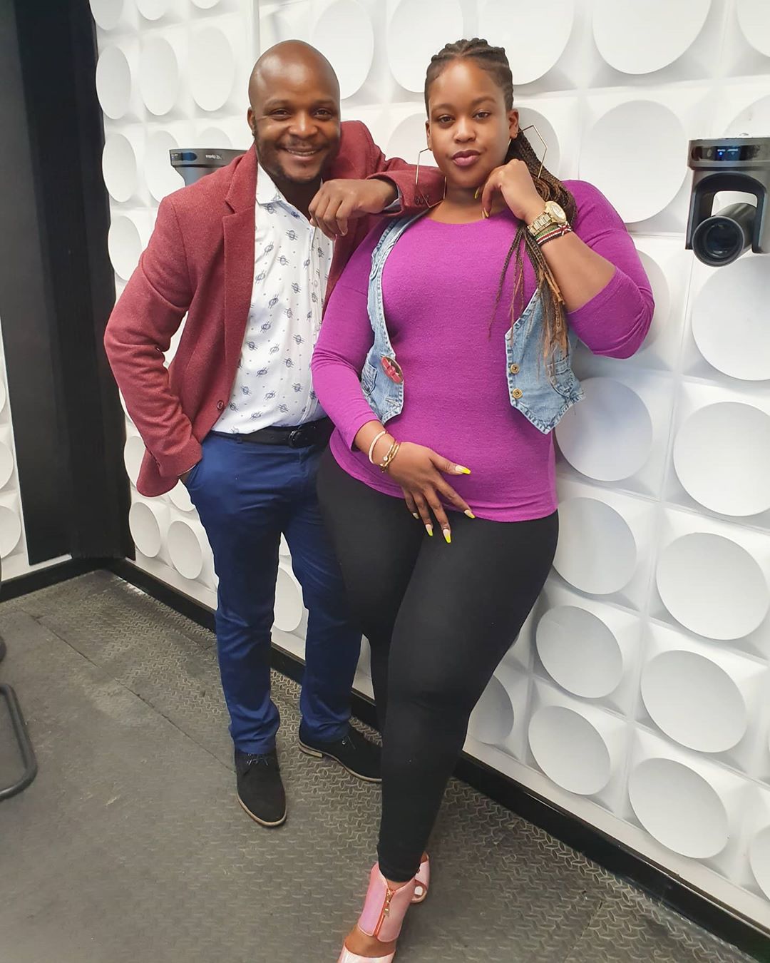 Kamene Goro And Jalang'o Celebrate 1st Anniversary Working Together At Kiss FM