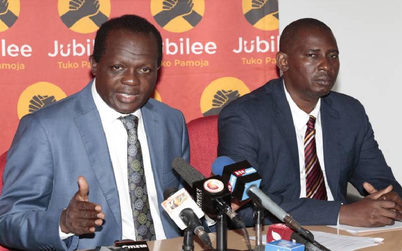 Jubilee purge targeting Tuju, Dzuya