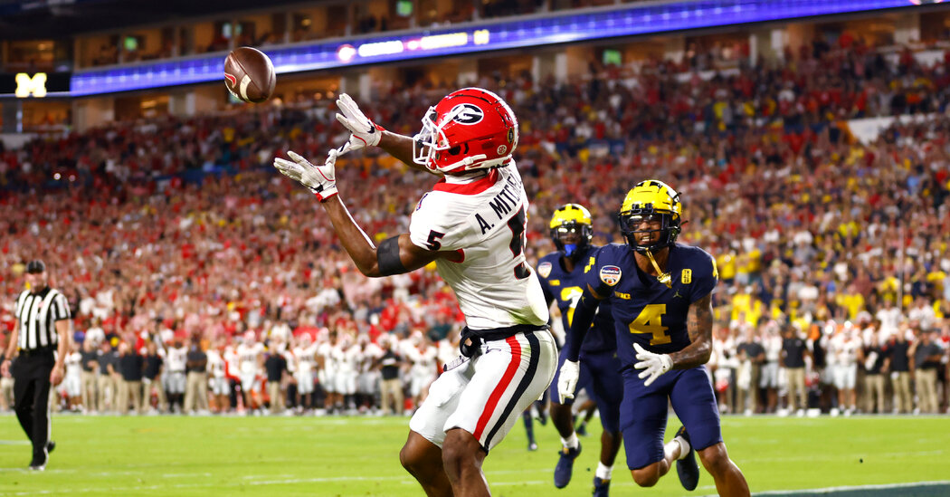 Renewed Georgia Pummels Michigan to Reach the National Title Game