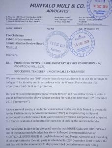 MPs award dubious firm Sh700m tender – Weekly Citizen
