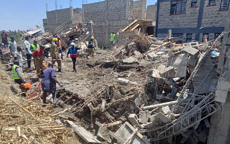 Two bodies retrieved from collapsed building in Kisumu