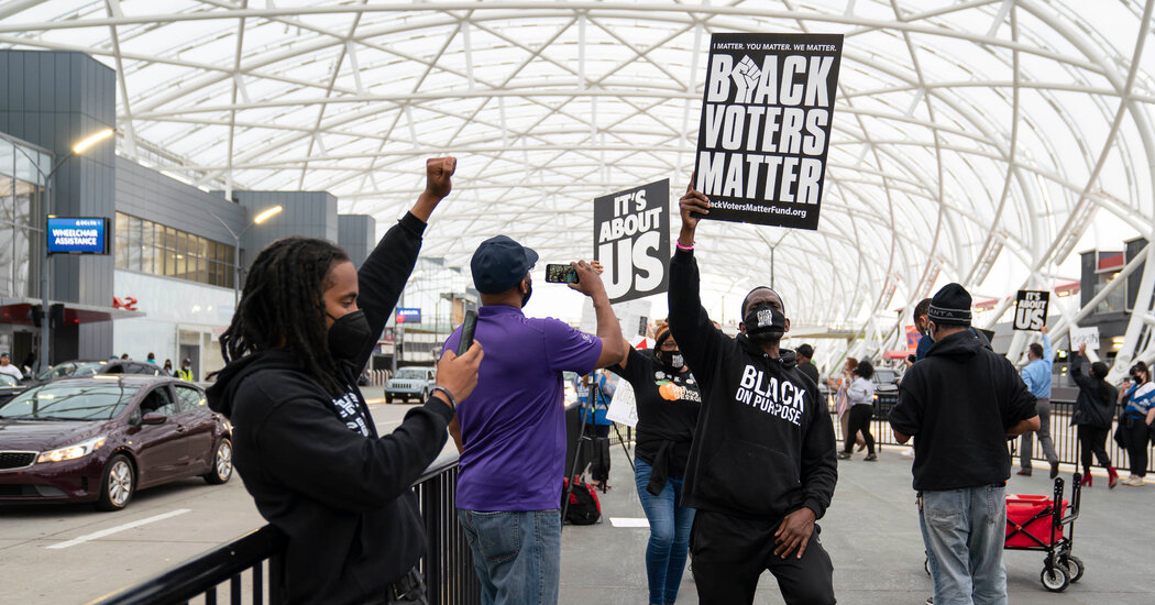 Justice Dept. Sues Georgia Over Voting Restrictions Law