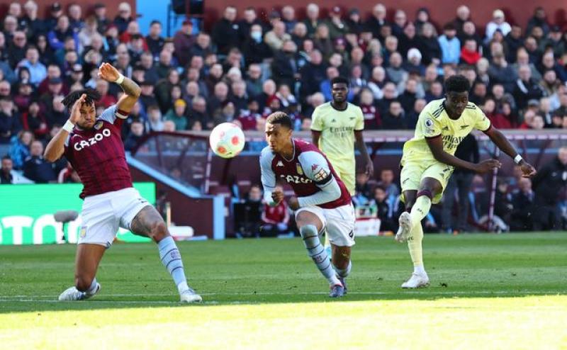 Saka strike enough to earn Arsenal win at Villa : The standard Sports