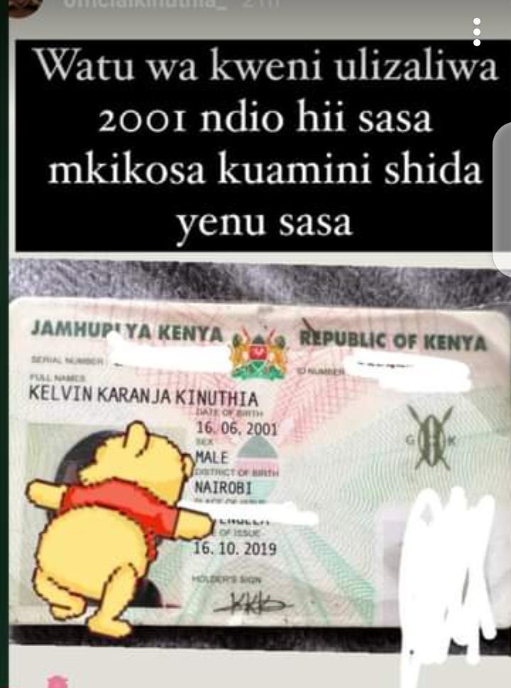'It Was Not Fake'- Popular Tik-Toker Kelvin Kinuthia On Revealing His National ID (Video)