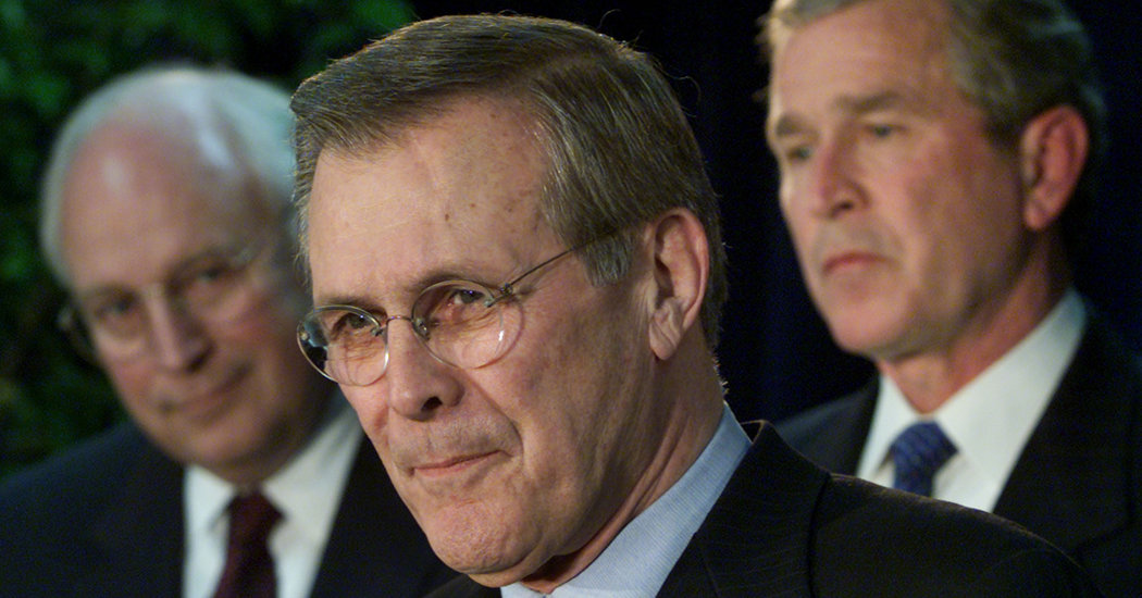 Donald Rumsfeld, Defense Secretary During Iraq War, Is Dead at 88