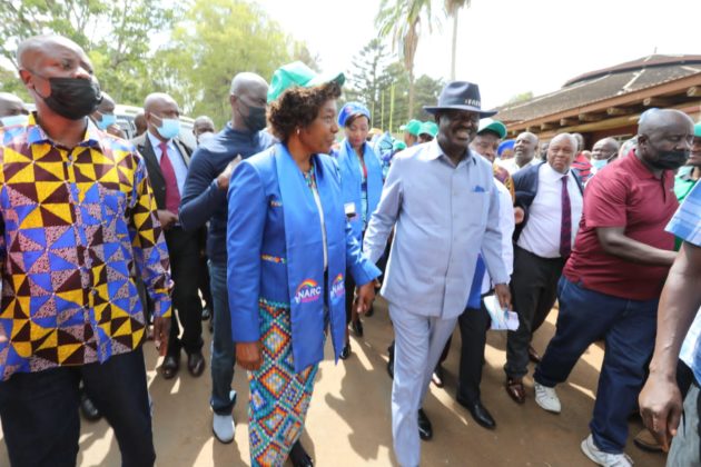 Raila back from India, attends joint NARC, Muungano parties NDC » Capital News
