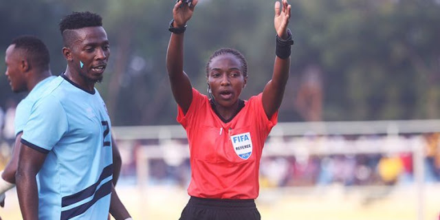 Rwandan referee Salima Mukansanga becomes the first woman to officiate African Cup