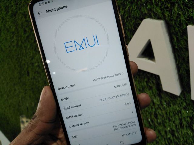 Huawei Y6 Prime 2019 software