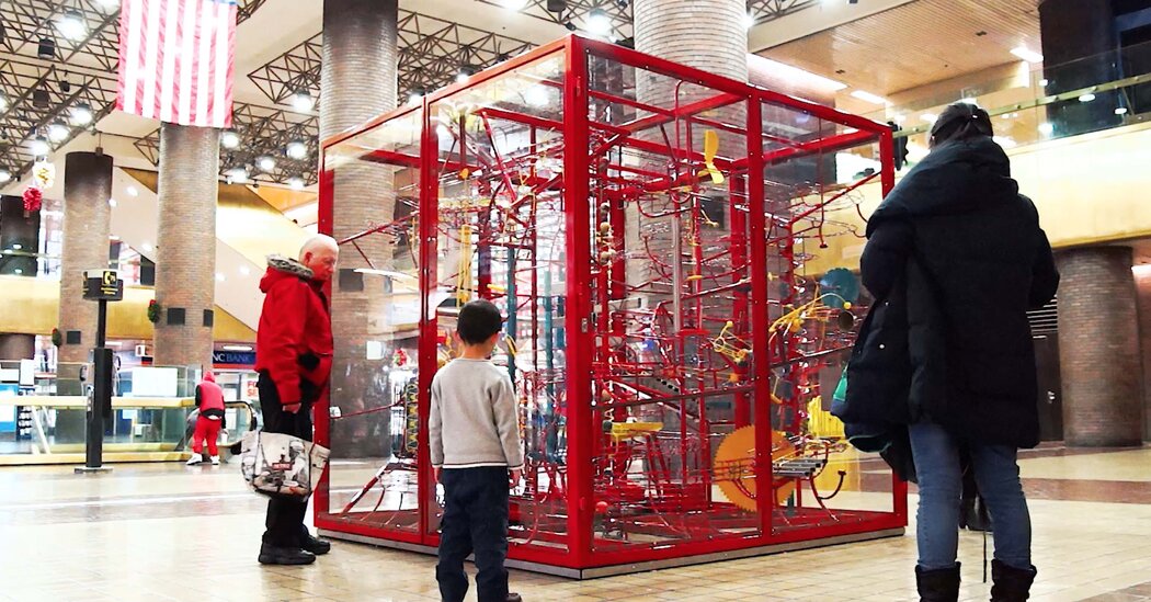 George Rhoads, Designer of Fantastical ‘Ball Machines,’ Dies at 95
