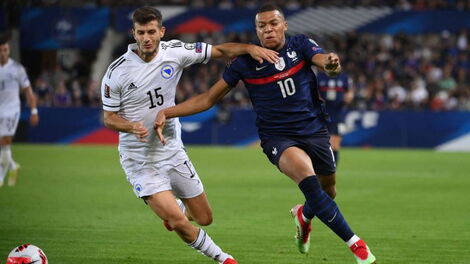 Bosnia and France players during a previous match