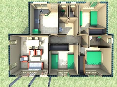 Three Bedroom Mabati House