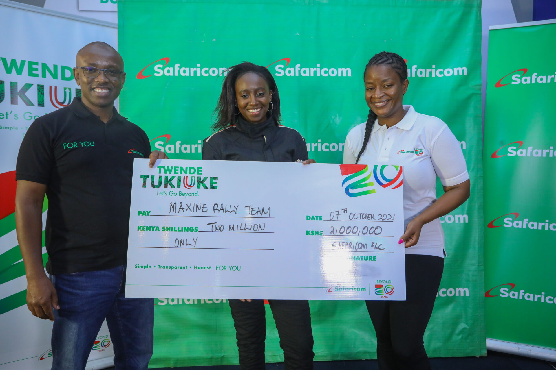 Safaricom Extends Maxine Wahome’s Sponsorship with KES 2 Million Boost