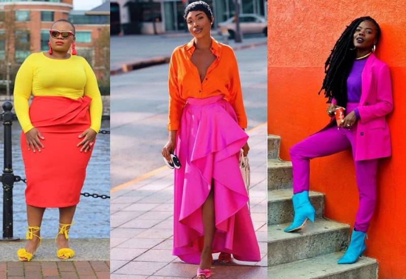 How to pull a bold colour combination outfit Eve woman