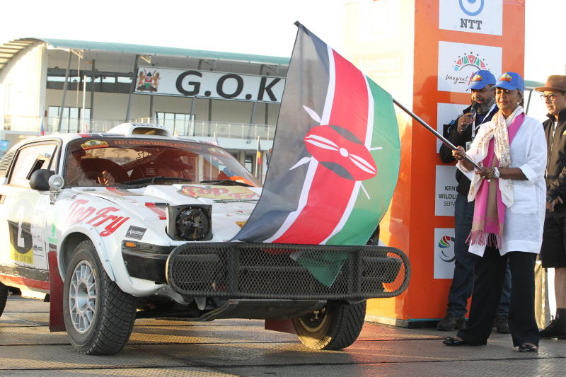 Heat, sweat and dust mark start of Classic Rally in Naivasha : The standard Sports