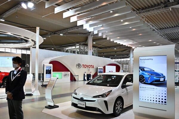 A Toyota showroom in Tokyo.