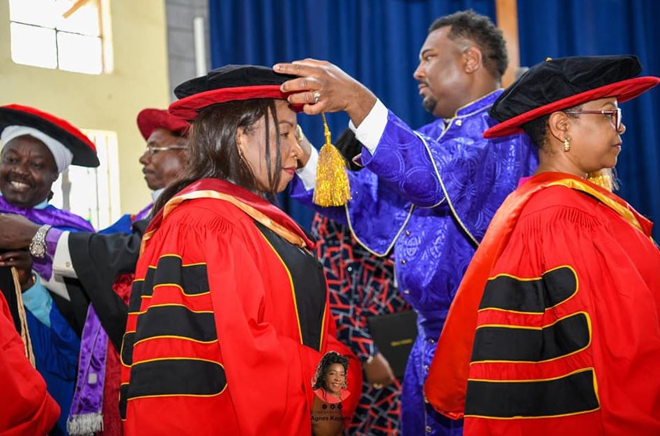 Nairobi Gubernatorial Aspirant Agnes Kagure Awarded Doctorate Degree