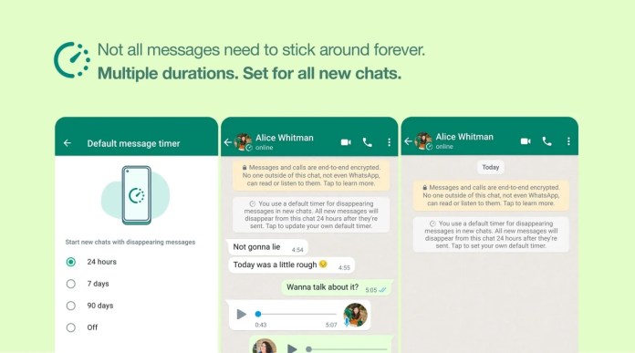 WhatsApp now lets you set ALL Messages to Auto Delete 