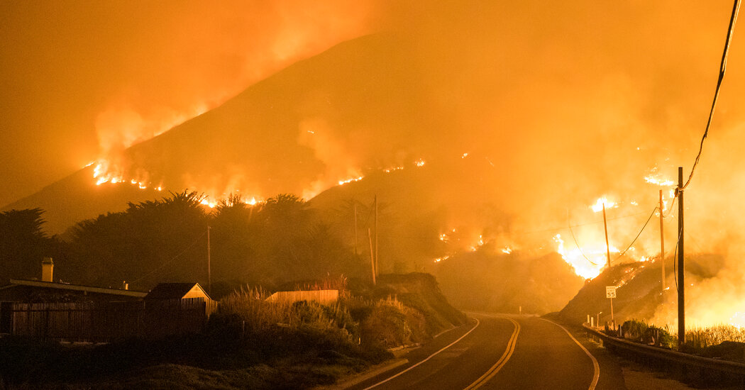 Big Sur Sees Wildfire From Palo Colorado Canyon