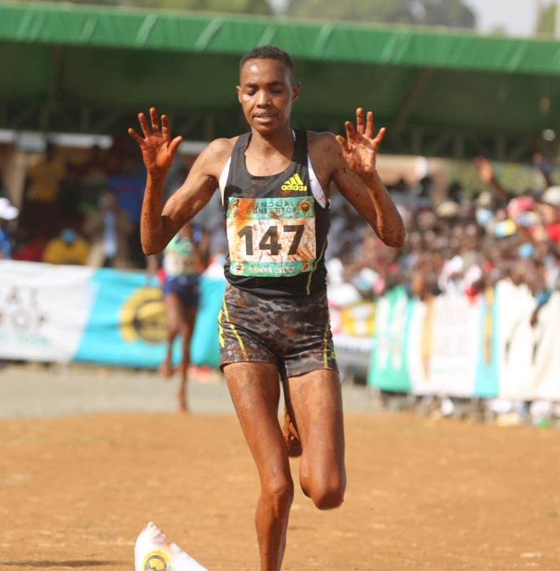 Chebolei and Chepkemoi stamp their authority at World Cross Country Gold Tour event : The standard Sports
