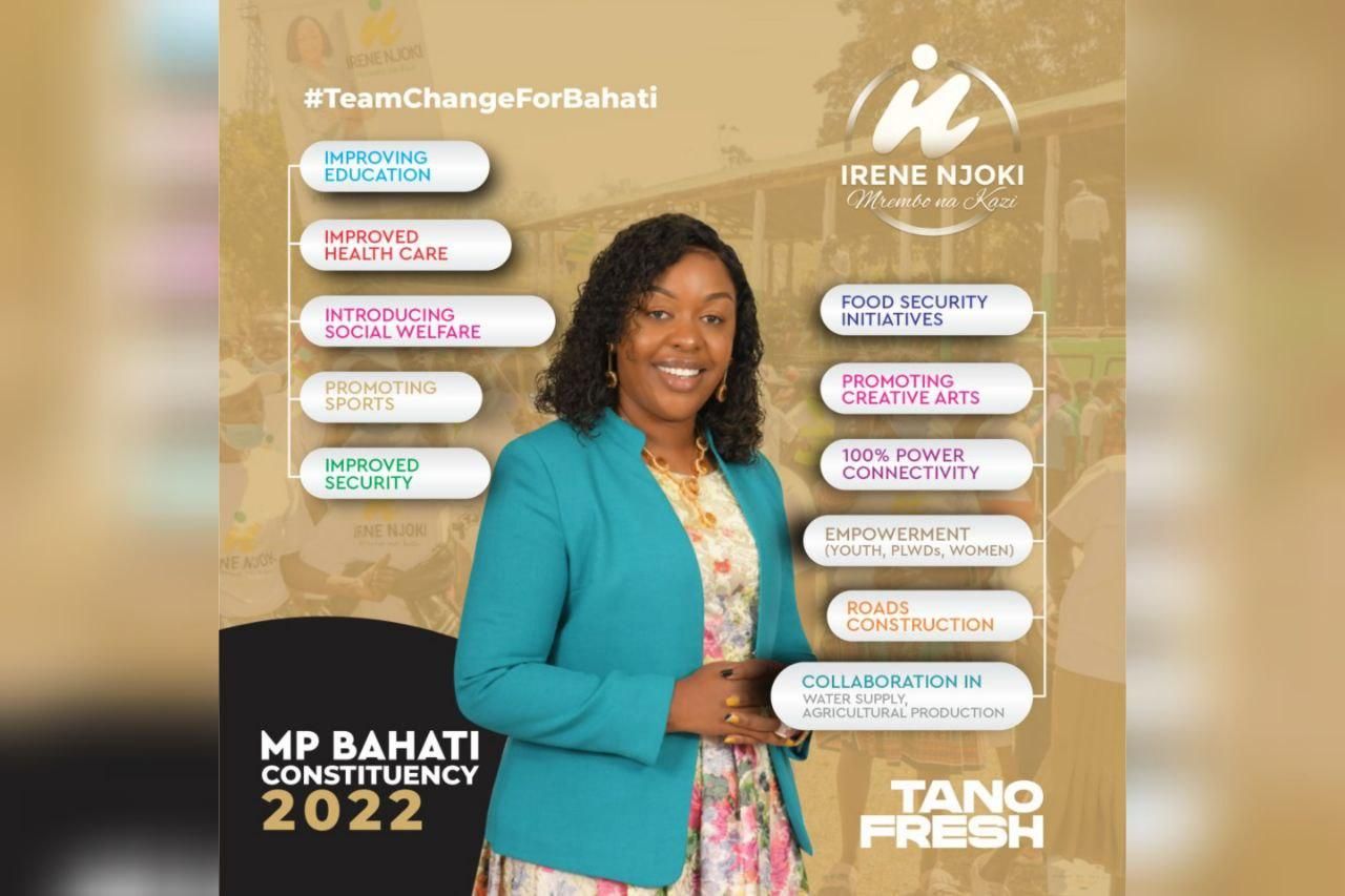 Inside Bahati MP Aspirant Irene Njoki's 7-Point Manifesto