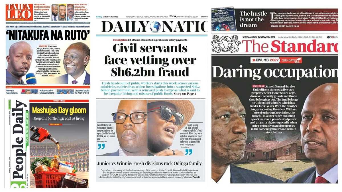 Raila Odinga Junior Backs Ruto Re-Election as Moi Family Alleges Political Land Takeover