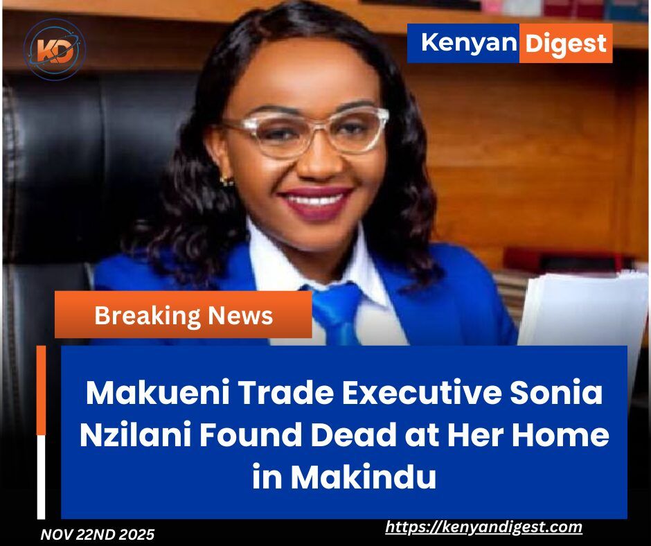 Makueni Trade Executive Sonia Nzilani Found Dead at Her Home in Makindu