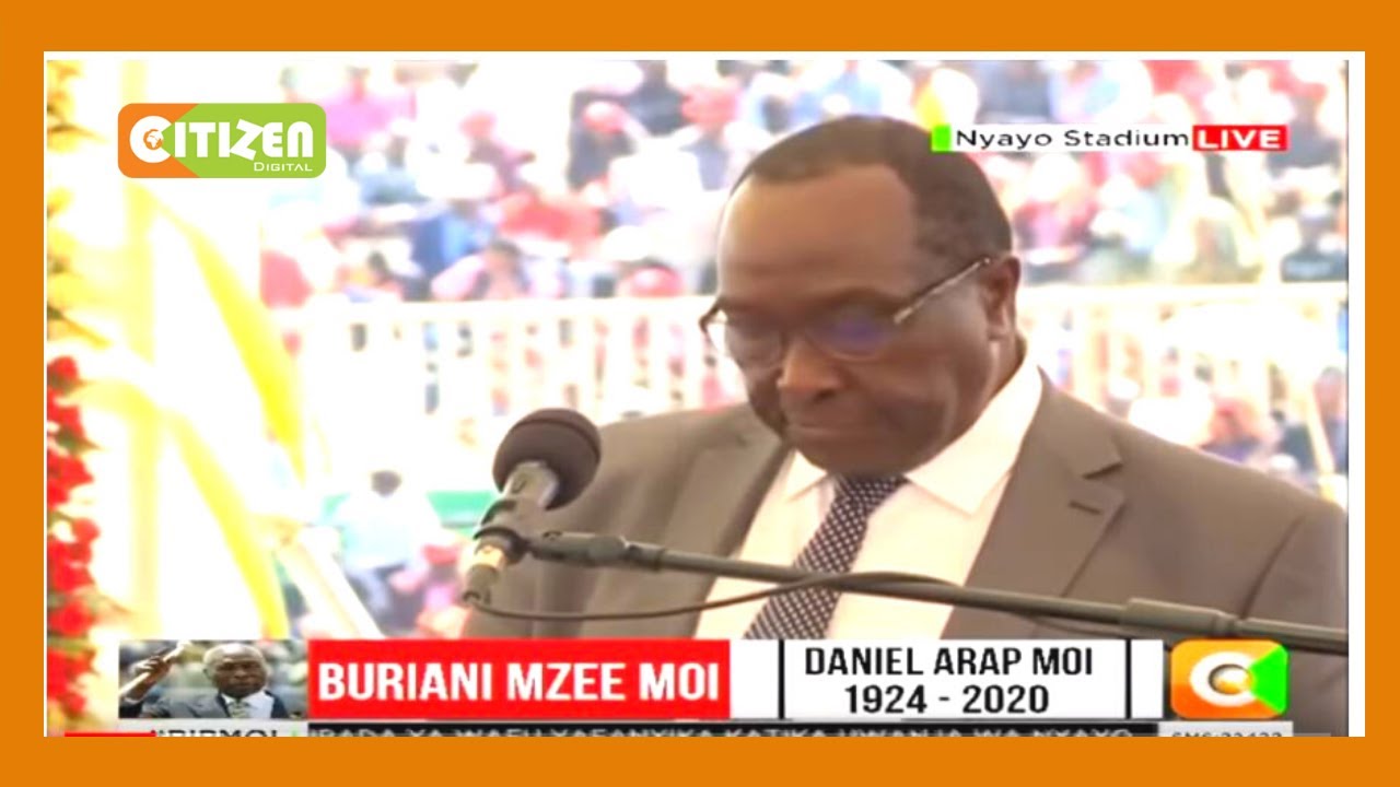 Raymond Moi eulogises his father the late Mzee Moi
