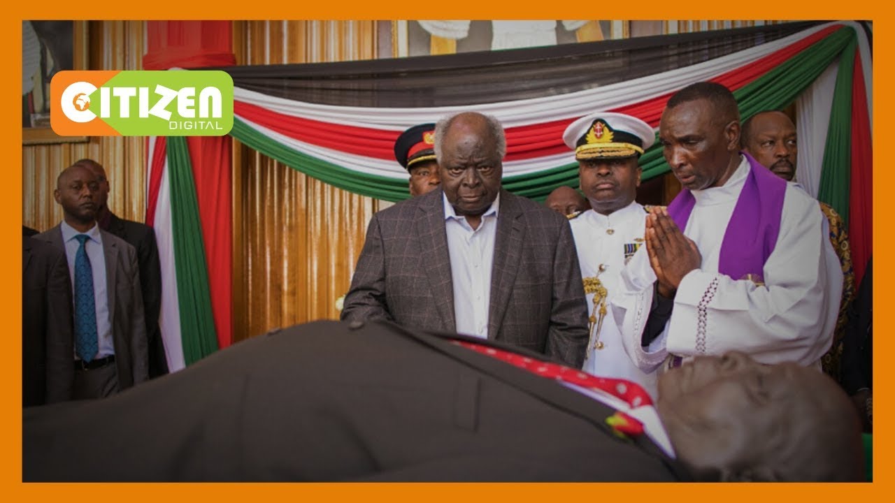 Rais mstaafu Mwai Kibaki afika kumpa heshima zake hayati Moi