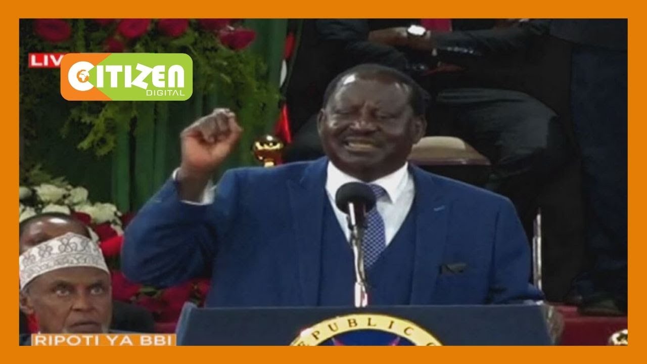 Raila: BBI is about changing this country, creating new narrative and uniting the country