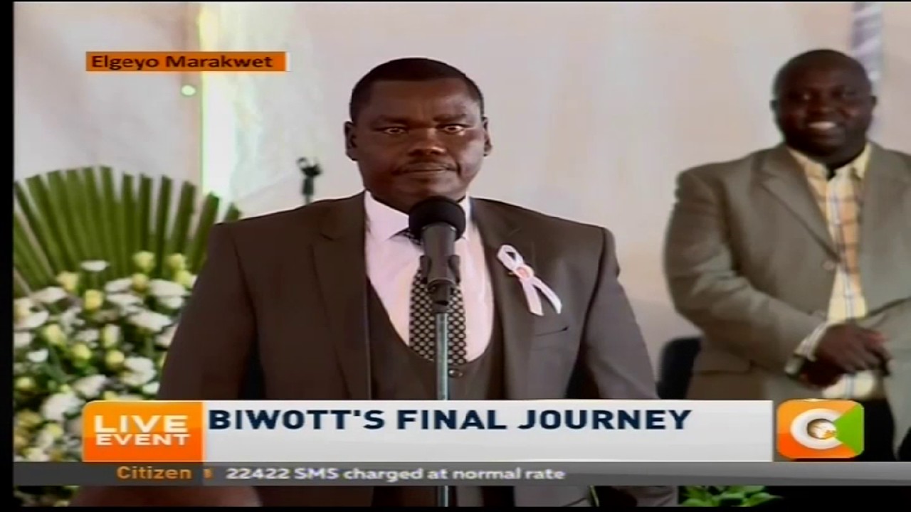 William Chepkut's tribute to Nicholas Biwott