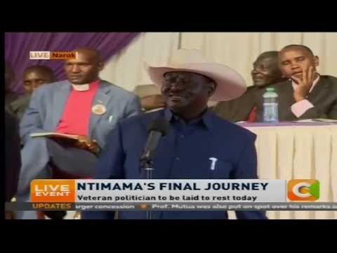 Ntimama was an ODM die hard, Raila