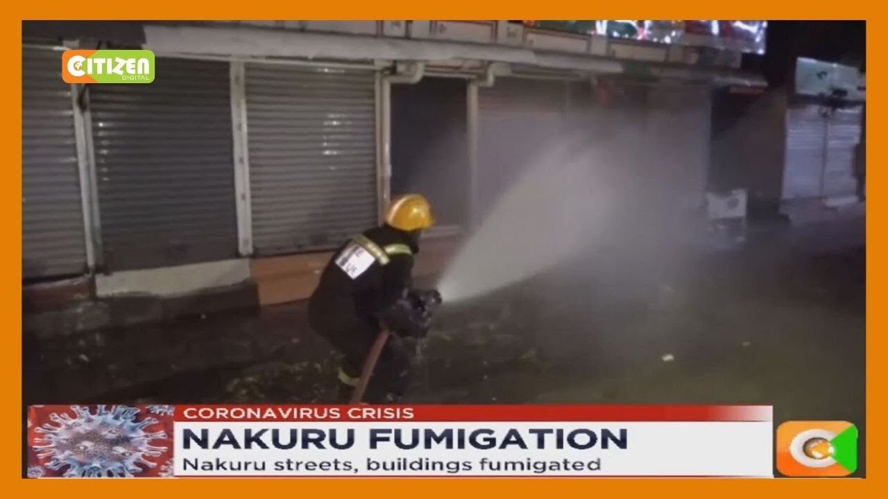 Nakuru streets and buildings fumigated