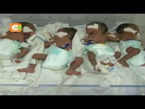 Mama azaa watoto wane huko Kisii