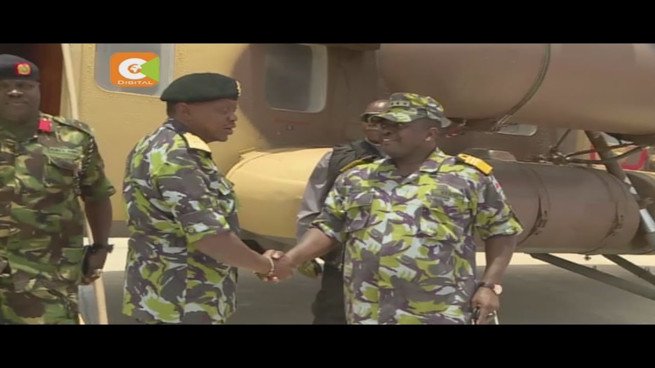 Kenyatta in historic visit to KDF in Somalia