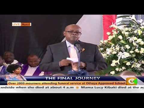 Jimmy Kibaki's Tribute To Mama Lucy At Funeral #RIPMamaLucy