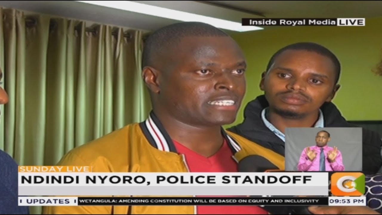Ndindi Nyoro holed in Citizen TV’s premises as police lay waiting to arrest him