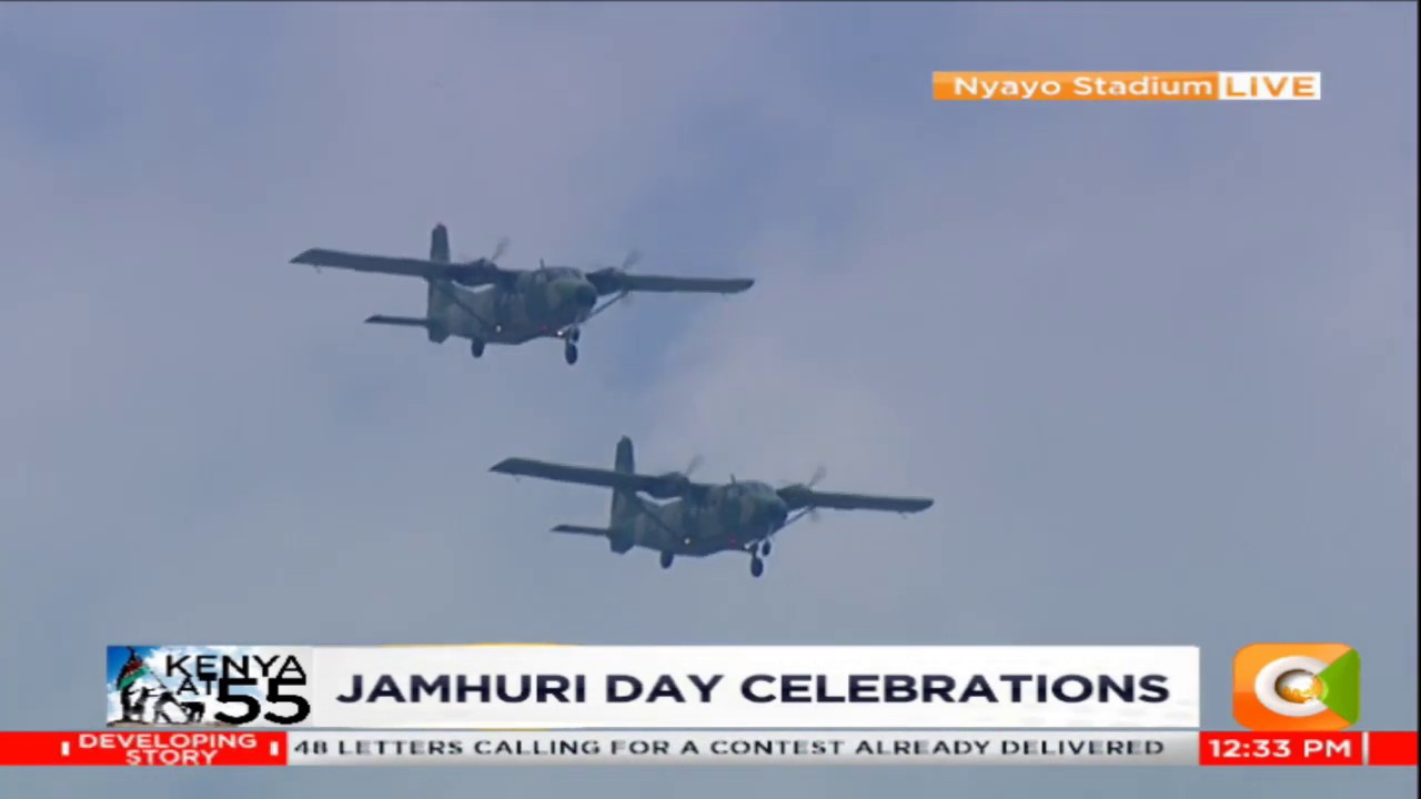 Kenya Air Force displays aerial combat prowess during 55th Jamhuri Day