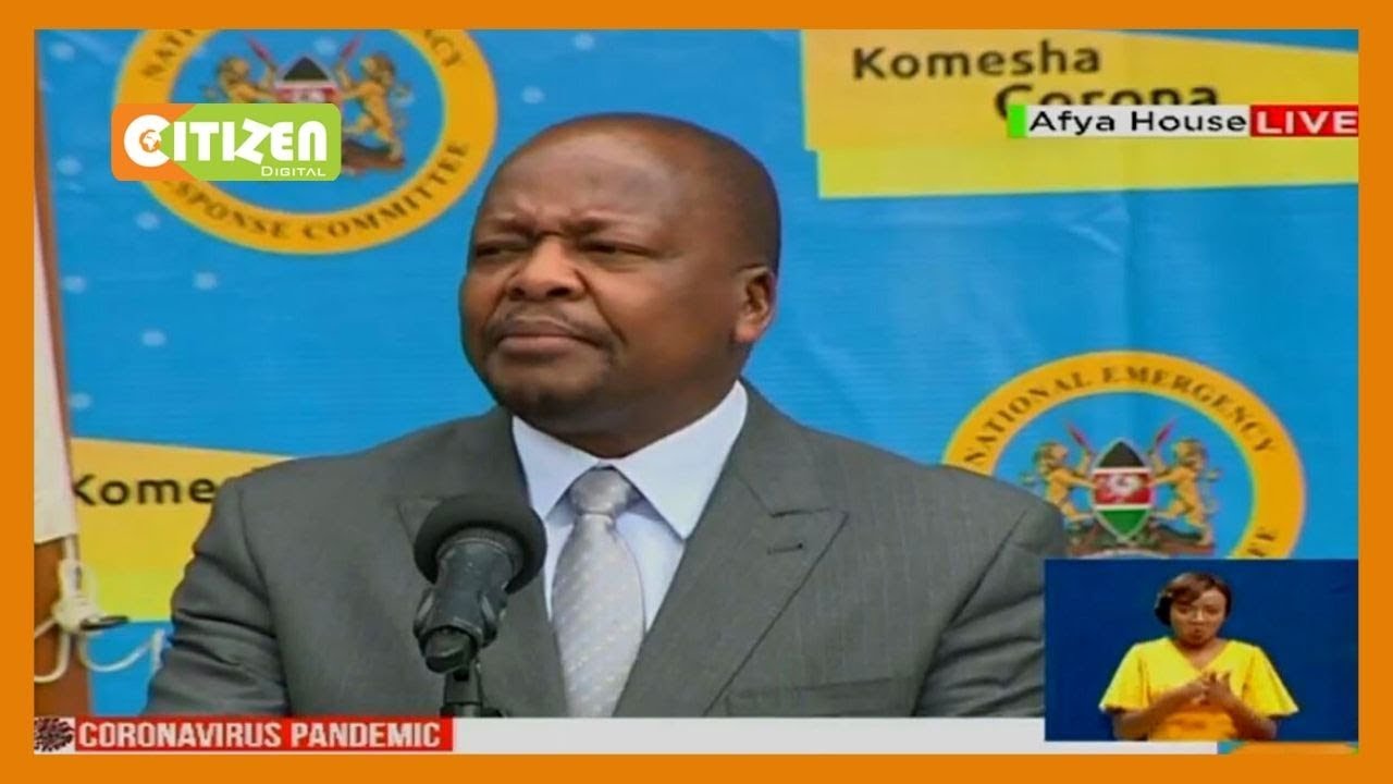 CS Kagwe commends Kenyans’ compassion and love in helping fight Coronavirus