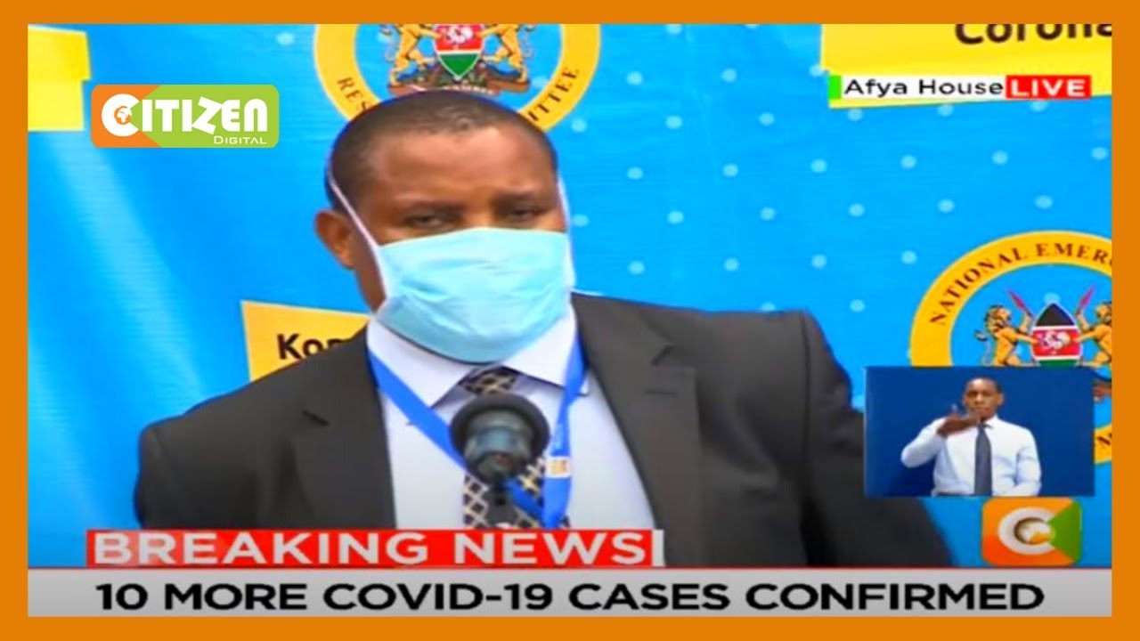 Director of public health Dr. Francis Kuria explains how fumigation is done after contact tracing