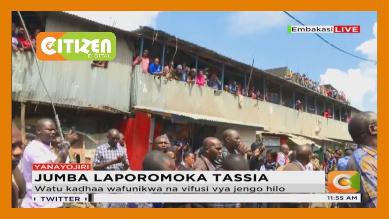 Jumba la ghorofa 4 laporomoka mtaani Tassia, Nairobi