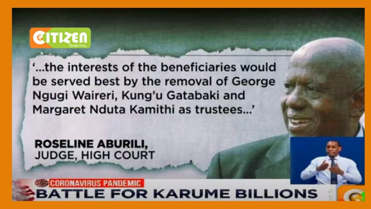 Court ousts 3 trustees appointed to manage Karume properties