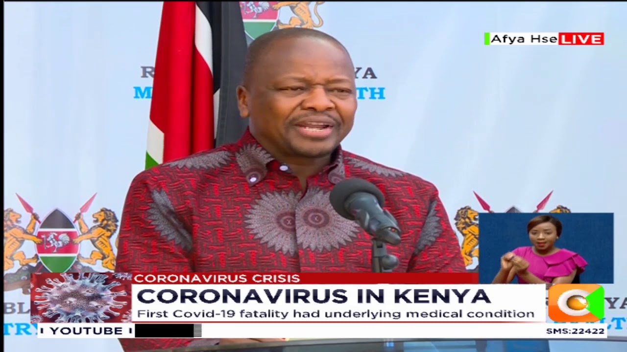 Health CS Mutahi Kagwe briefing on the covid-19 situation in the country