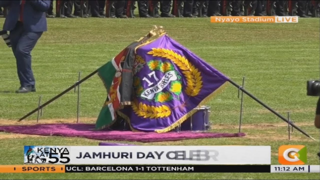 17 Battalion Kenya Rifles officially gets presidential and regimental flag