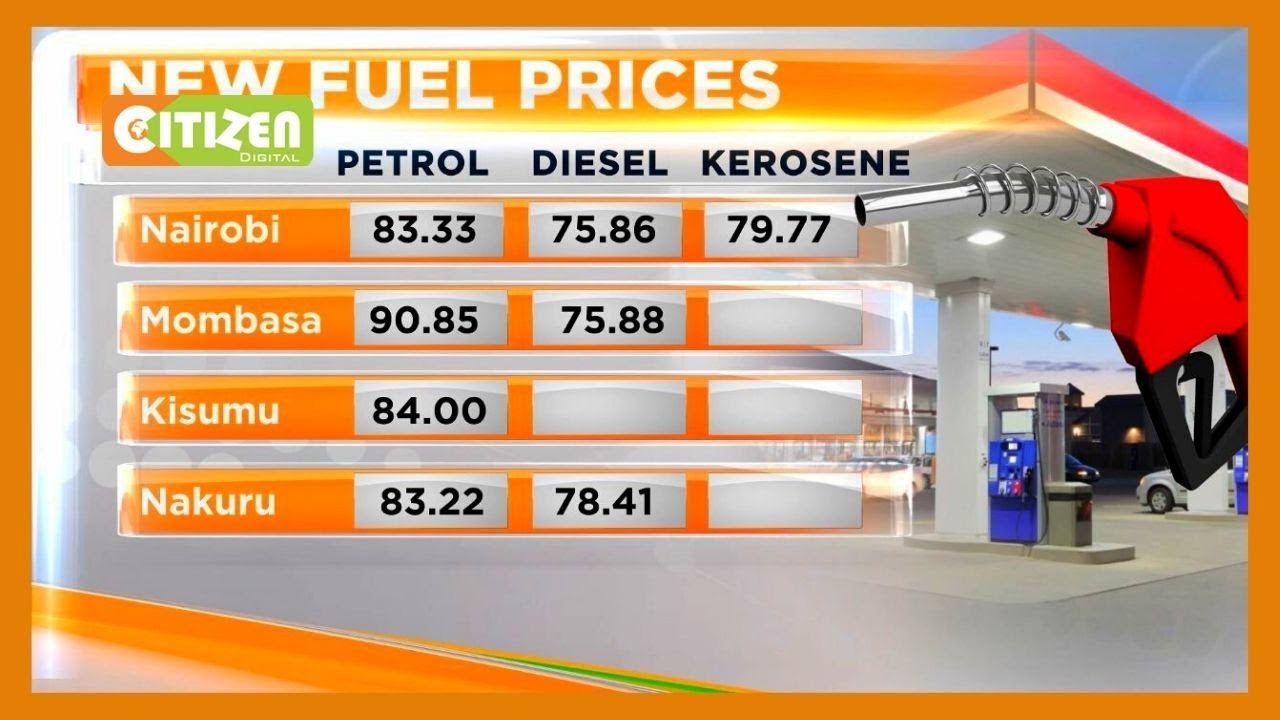 Petrol and Diesel prices drop by Ksh.9.54 and KSh19.19 per litre respective