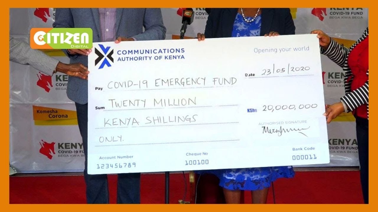 Covid-19 Emergency Fund has received donations worth Ksh 3.7B
