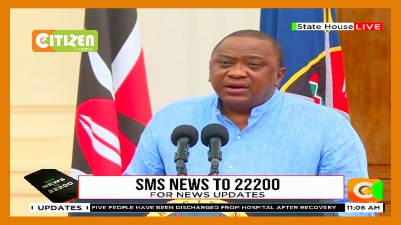 Pres. Kenyatta: We have put out an 8-point economic stimulus program amounting to Ksh. 53.7 Billion