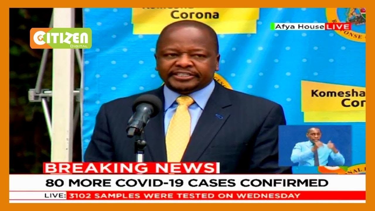 CS Kagwe: If cases we are getting allow us to change the protocols we have then it will be as such