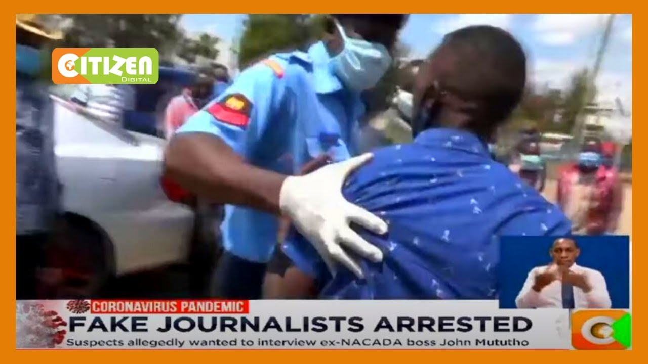 Police in Nakuru arrest 3 fake journalists who claimed they were Citizen TV crew